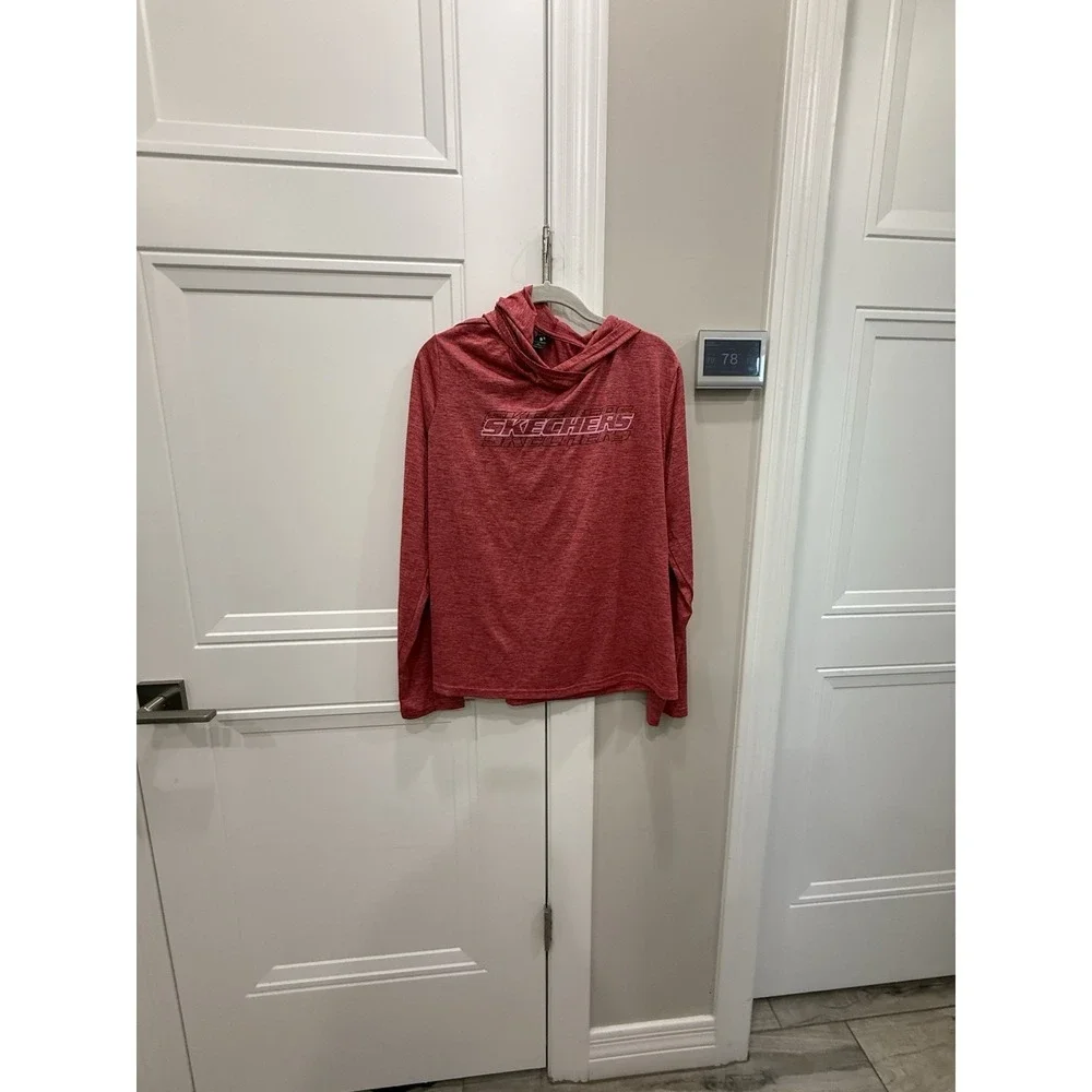 Skechers‎  Men's Hoodie  Red Size L - Picture 2 of 10